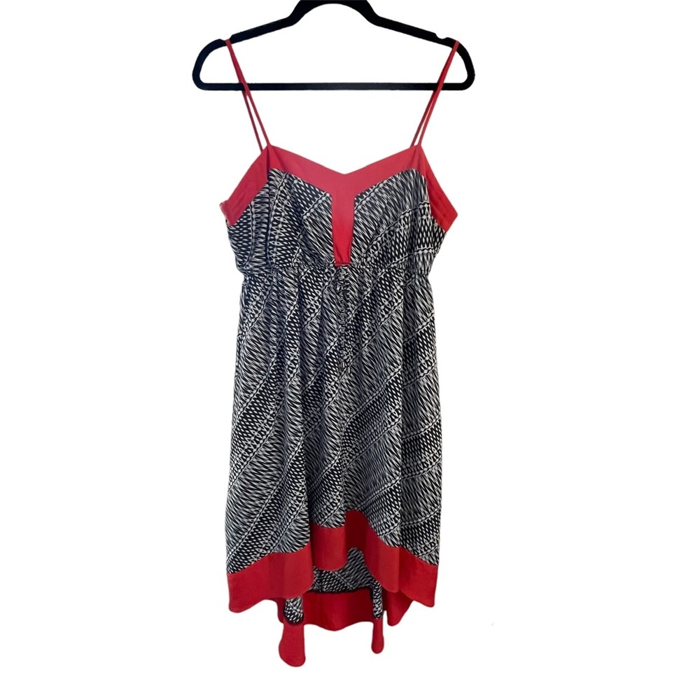 Maurices Black & White Pattern Spaghetti Strap Dress - XL
